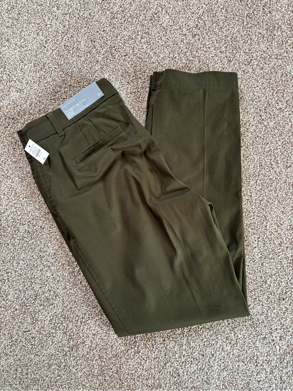 * NEW* Talbots Women’s Straight-Leg Chino Cotton Slacks/Pant Size - 8P